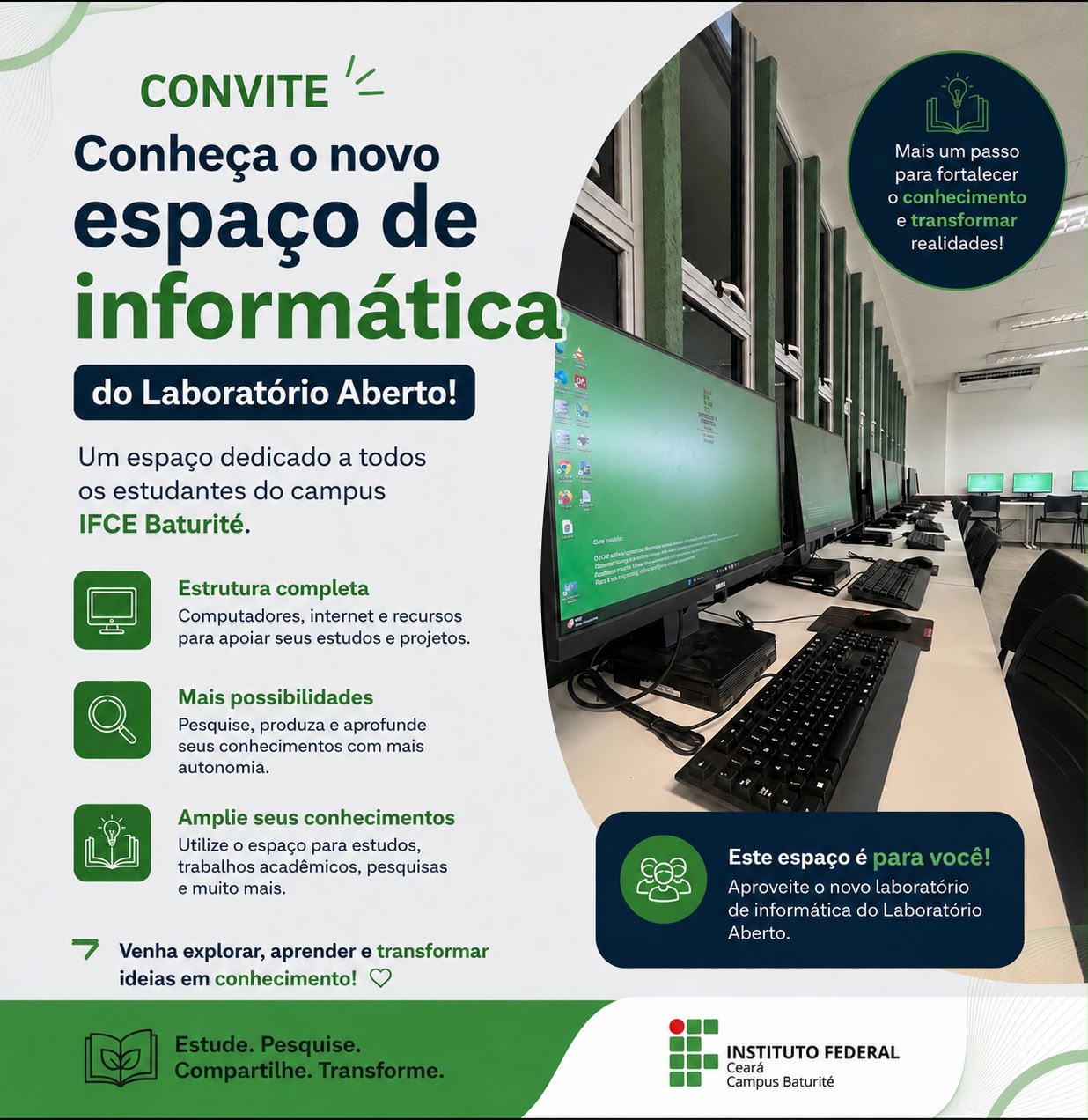 Convite para conhecer o Laboratório Aberto