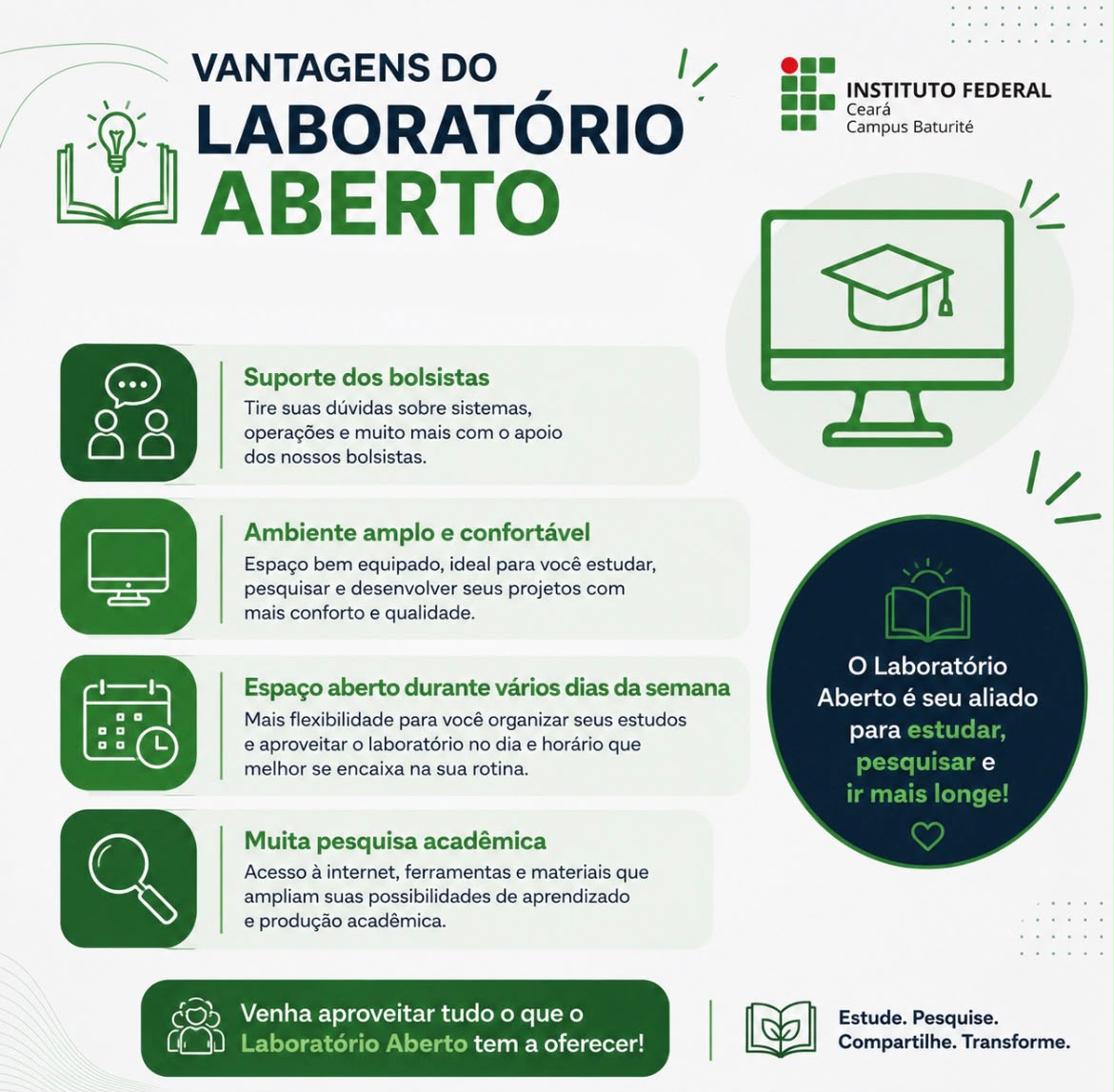 Vantagens do Laboratório Aberto